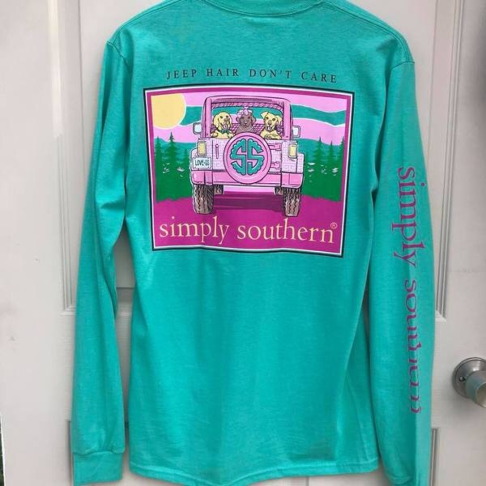 ⚡️FLASH SALE⚡️Jeep/dog Simply Southern long sleeve - Picture 2 of 4